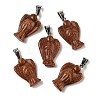 Natural & Synthetic Mixed Gemstone Pendants G-B127-10P-4