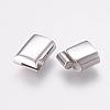 Tarnish Resistant 304 Stainless Steel Magnetic Clasps with Glue-in Ends STAS-G136-05P-3