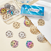 18Pcs 3 Colors 304 Stainless Steel Pendant STAS-DC0012-38-5