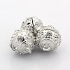 Mixed Round Alloy Magnetic Clasps with Loops PALLOY-P076-M-1