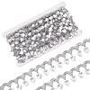 Polyester Lace Ribbon with Plastic Charms Tassel OCOR-WH0078-202A-02-1