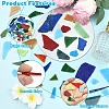 200G 2 Colors Multi-color Glass Mosaic Tiles MOSA-YW0001-01-3