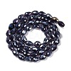 Transparent Electroplate Glass Beads Strands LS-EGLA-N013-T8mm-B06-2