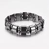 Valentine Day Gifts for Husband Stretchy Magnetic Synthetic Hematite Bracelet IMB005-2