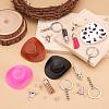 DIY West Cowboy Theme Iron Keychain Making Kit DIY-TA0009-40-4