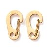 304 Stainless Steel Push Gate Snap Keychain Clasp Findings SA-CBABDB1-01G-1