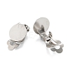 Tarnish Resistant 304 Stainless Steel Clip-on Earring Finding STAS-G250-02P-A-3