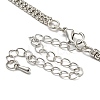 Crystal Rhinestone Choker Necklaces NJEW-L176-04P-3