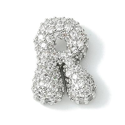 Rack Plating Brass Clear Cubic Zirconia Pendants KK-S378-01P-R-1