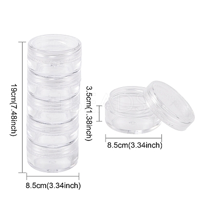 Plastic Bead Containers LS-C025Y-1