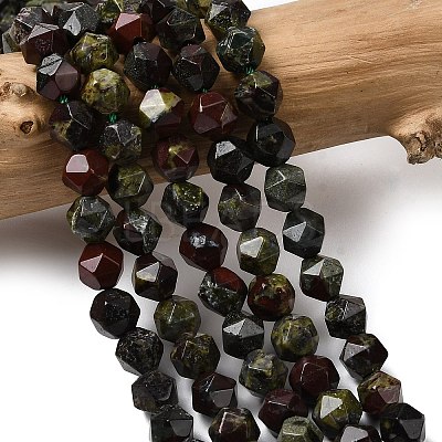 Natural Dragon Blood Beads Strands G-Z119-A17-01-1
