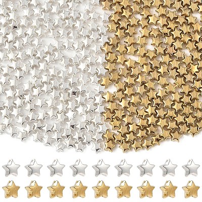 500Pcs 2 Colors CCB Plastic Beads CCB-YW0001-65-1