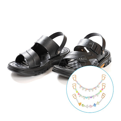 6Pcs 3 Styles Candy Series Acrylic Boot Strap Chains FIND-GO00001-1