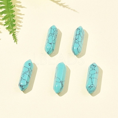 5Pcs Synthetic Turquoise Healing Stones G-FS0005-83L-1