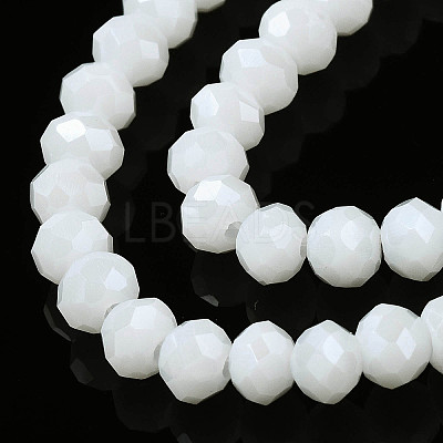 Electroplate Glass Beads Strands EGLA-A034-P8mm-A02-1