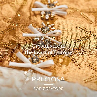 Preciosa&reg MAXIMA Crystal Round Stones Y-PRC-RBSS39-10220-1