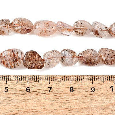 Natural Rutilated Quartz Beads Strands G-P568-C10-01-1