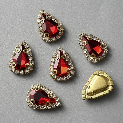 Teardrop Sew on Rhinestone FIND-WH0152-111A-1