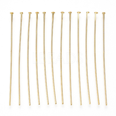 Brass Flat Head Pins KK-G331-11-0.7x55-1