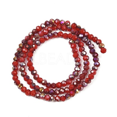 Electroplate Glass Beads Stradns EGLA-H114-02B-02-1