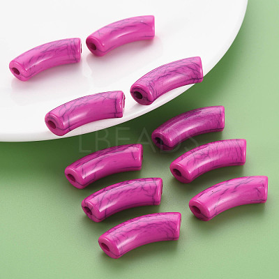 Opaque Crackle Acrylic Beads MACR-S372-001N-002-1