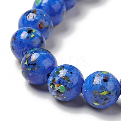 Handmade Lampwork Beads Strand LAMP-C008-02J-1