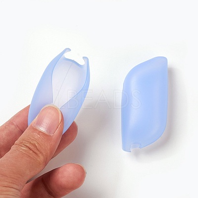 Silicone Portable Toothbrush Case X-SIL-WH0001-02-1