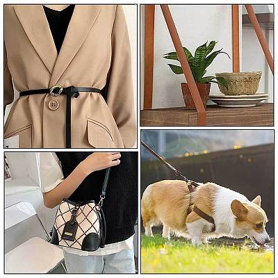 2M Flat Double Face Lychee Pattern Imitation Leather Band LC-WH0010-01C-04-1