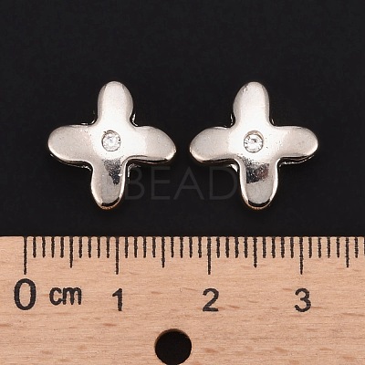 Letter Slider Beads for Watch Band Bracelet Making ALRI-O012-X-NR-1