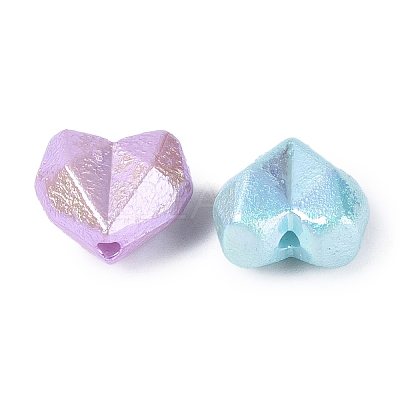 UV Plating Opaque Acrylic Beads OACR-N160-07-1