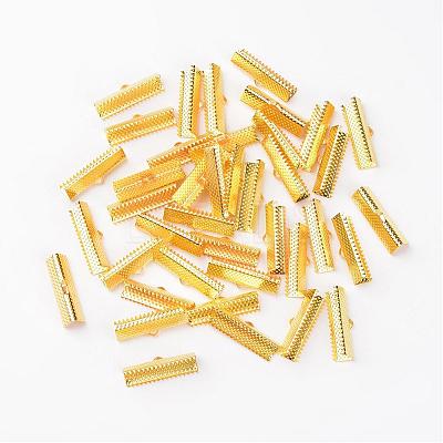 Iron Ribbon Crimp Ends E182Y-G-1