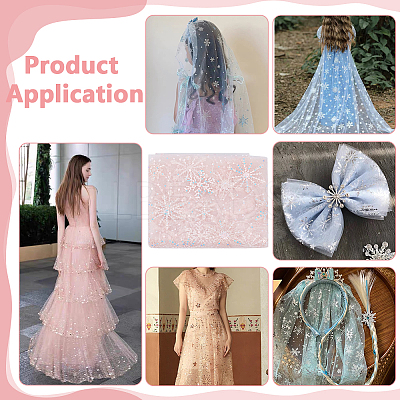 Organza Fabrics DIY-WH0622-098B-1