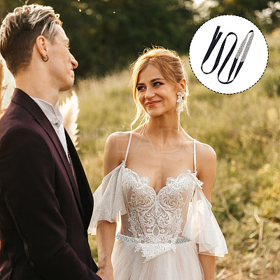 Bridal Belt for Wedding Dress AJEW-WH0471-114B-1