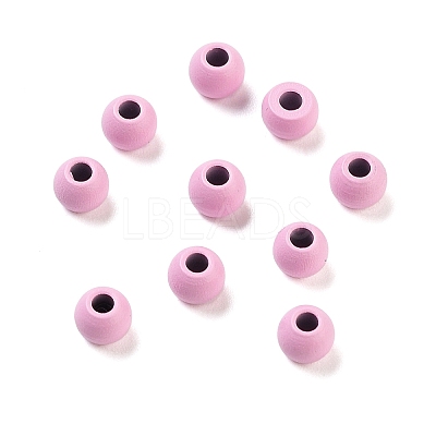 Spray Painted 202 Stainless Steel Beads STAS-G340-01B-1