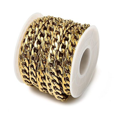 316 Surgical Stainless Steel Curb Chains CHS-H114-08B-G-1