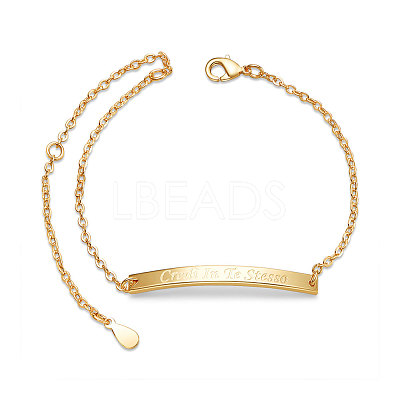 Brass Inspirational ID Bracelets JB540C-1