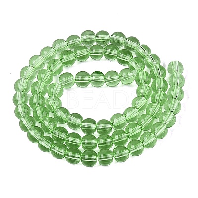 Transparent Glass Beads Strands GLAA-T032-T6mm-26-1