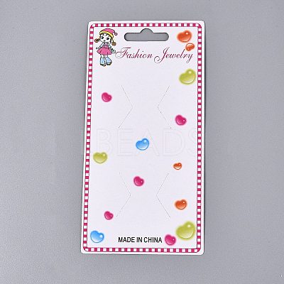Cardboard Paper Jewelry Display Cards for Hair Clip Storage CDIS-N004-11-1