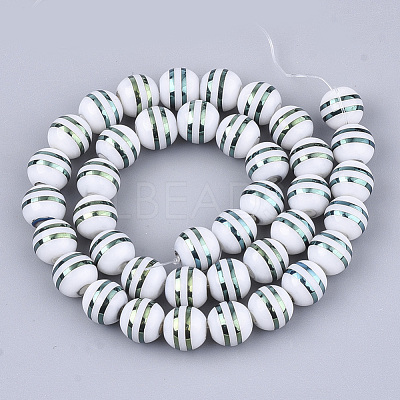 Electroplate Glass Beads Strands EGLA-S177-06A-03-1