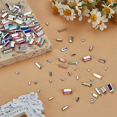 180Pcs 6 Styles Glass Rhinestone Cabochons RGLA-FG0001-26-1