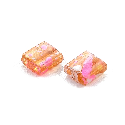 2-Hole Transparent Glass Seed Beads SEED-S023-30C-14-1