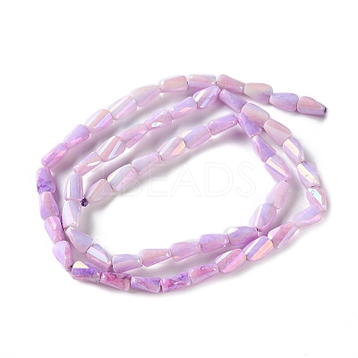 Ombre Effect Dyed Glass Beads Strands GLAA-I059-01A-1