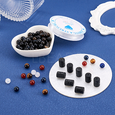 DIY Gemstone Bracelet with Constellation Making Kit DIY-KS0001-25-1