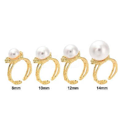 Brass Cup Peg Open Cuff Ring Settings KK-G518-10G-03-1