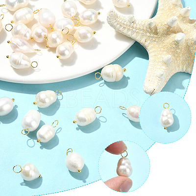 30Pcs Natural Cultured Freshwater Pearl Pendants FIND-SC0019-31-1