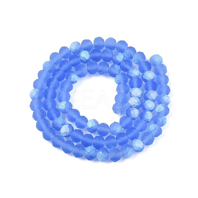 Transparent Glass Beads Strands EGLA-A044-T6mm-MB14-1