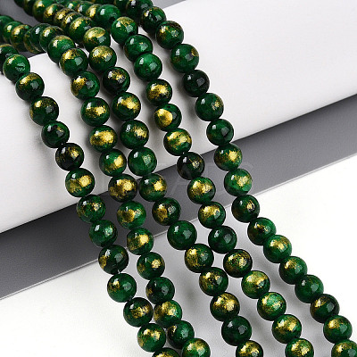 Natural Mashan Jade Beads Strands G-A255-A01-04K-1