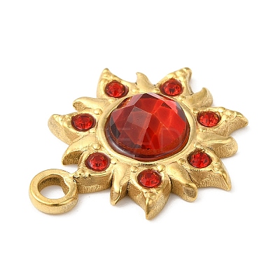 Real 18K Gold Plated 304 Stainless Steel Pendants STAS-A084-22G-03-1