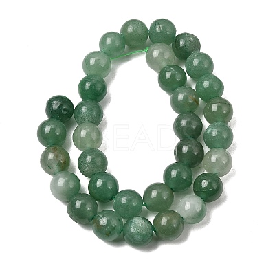 Natural Green Aventurine Beads Strands G-Q462-12mm-20-1