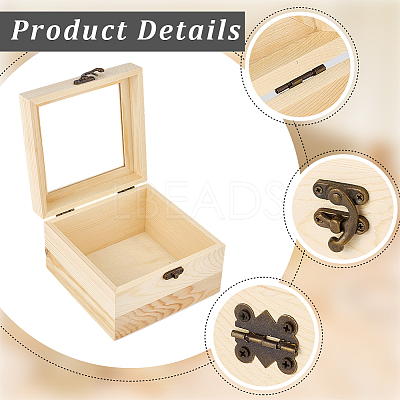 Wooden Storage Boxes WOCR-CL0001-01A-1